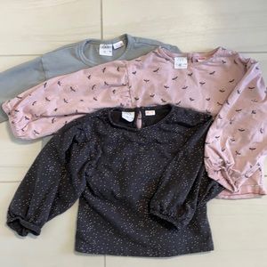 ZARA LONG SLEEVE BUNDLE size 3-5yrs